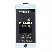 Захисне скло HD iPhone 7 / 8 Plus  full glue white