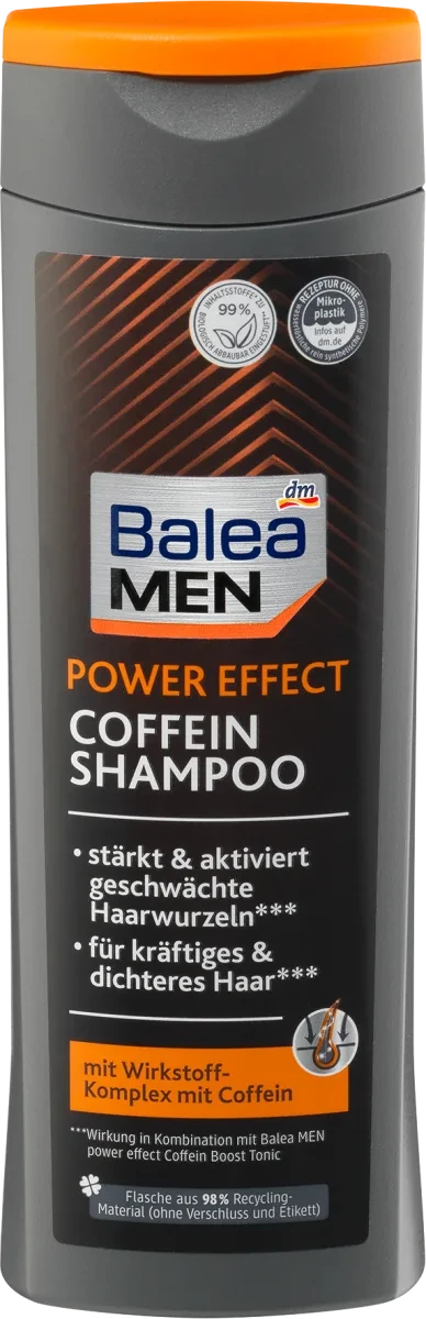 Шампунь Balea Men Power Effect Coffein — проти випадіння волосся, 250 мл.