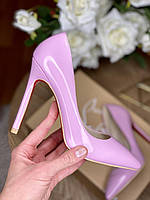 Женские кожаные лаковые розовые туфли-лодочки Christian Louboutin So Kate 11 см лабутены лабутен