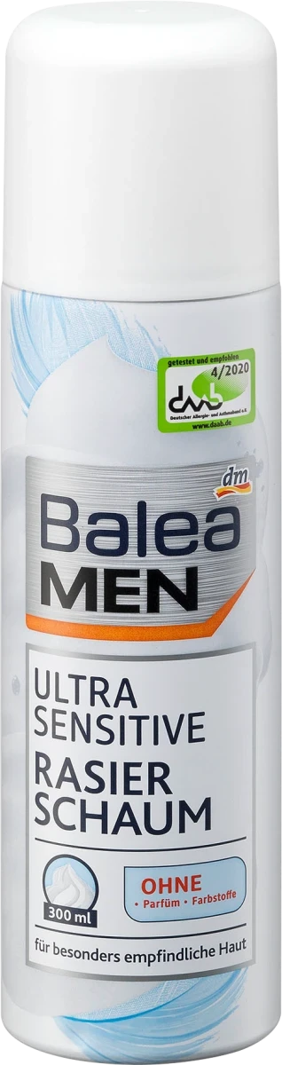 Крем-піна для гоління Balea Men Ultra Sensitive, 300 мл