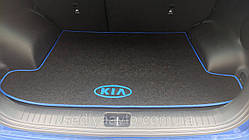 Ворсовий килимок в багажник Kia Sportage IV з 2016 р. (Чорний)