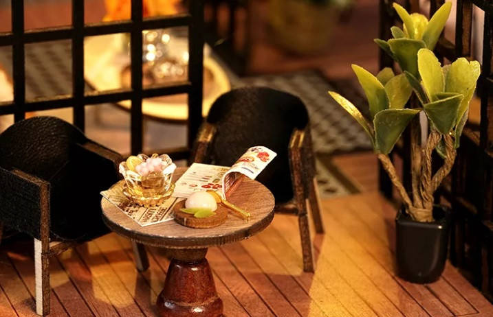 DIY House румбокс домик 3D конструктор Forest Teashop: продажа