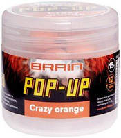 Бойлы Brain Pop-Up F1 Crazy Orange (апельсин) 10 mm ( 5 шт в зип пакете )