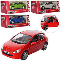 Машинка металлическая KINSMART KT 5079 W (1:32) PEUGEOT 307 XSI