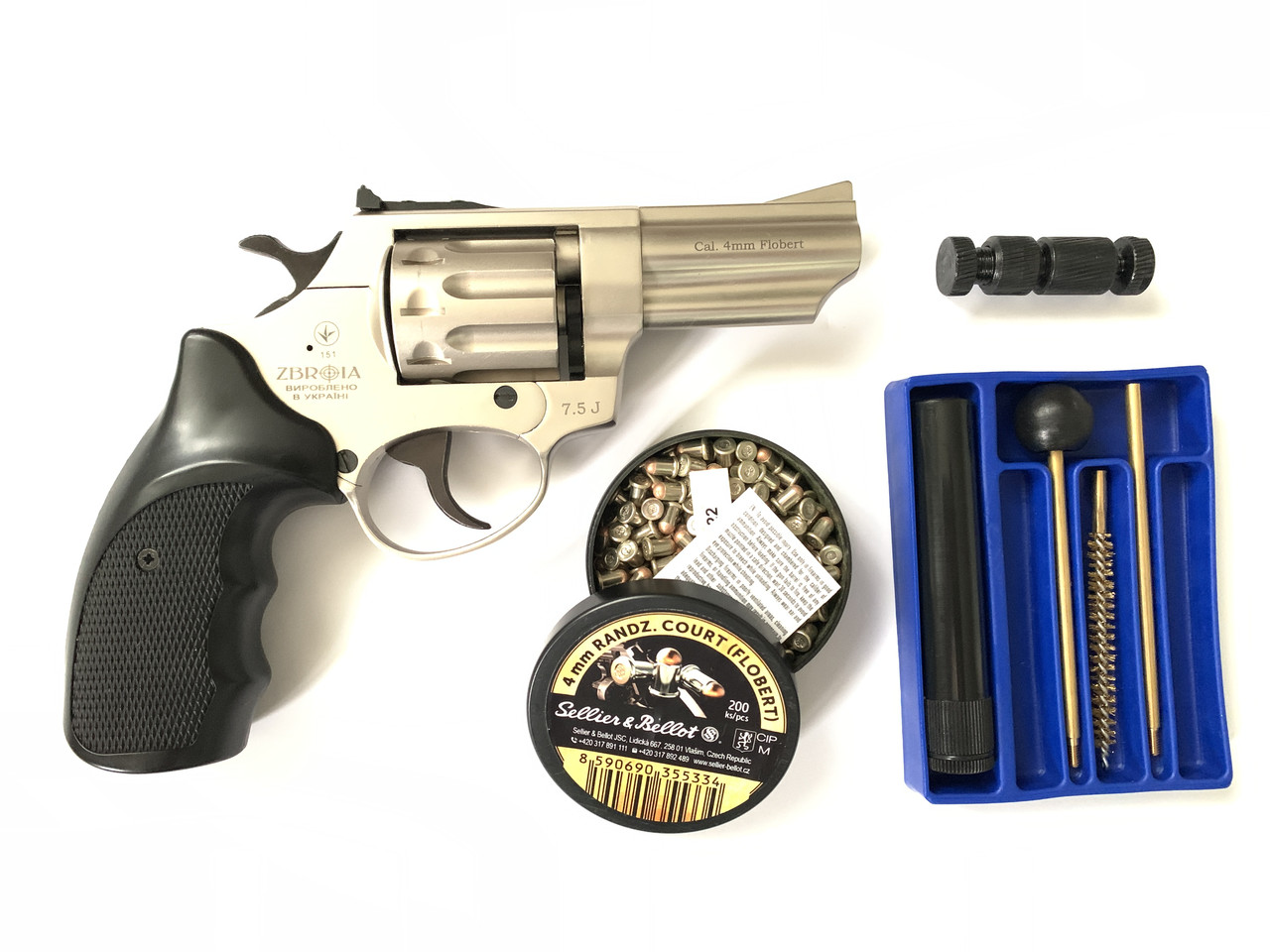 Револьвер Флобера Профі 3, сатин-пластик, оновлена модель