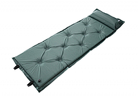 Надувной водостойкий туристический коврик каремат с подушкой, (2,5 см.) надувной матрац для палатки, для авто