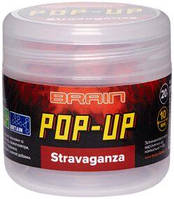Бойлы Brain Pop-Up F1 Stravaganza (полуниця з ікрою) 10 mm ( 5 шт в зип пакете )