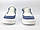 Блакитні кросівки жіночі білі кеди шкіряне взуття літня Cosmo Shoes Finni Blu, фото 6