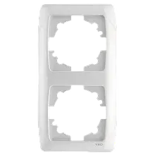 Накладка до вимикачів VIKO Carmen 2 гнізда 90571102-UA1 біла