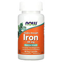 Железо NOW Foods "Iron" двойная сила, 36 мг (90 капсул)