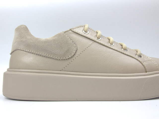 Кеды бежевые женские обувь больших размеров 40-44 Cosmo Shoes Kadde Beige BS