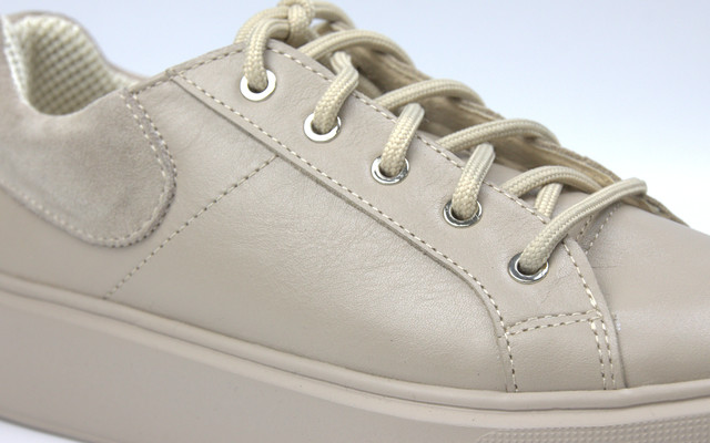 Кеды бежевые женские обувь больших размеров 40-44 Cosmo Shoes Kadde Beige BS