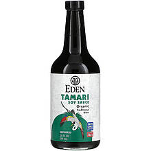 Соєвий соус Тамарі NOW Foods, Eden Foods "Tamari Soy Sauce" безглютеновый (591 мл)