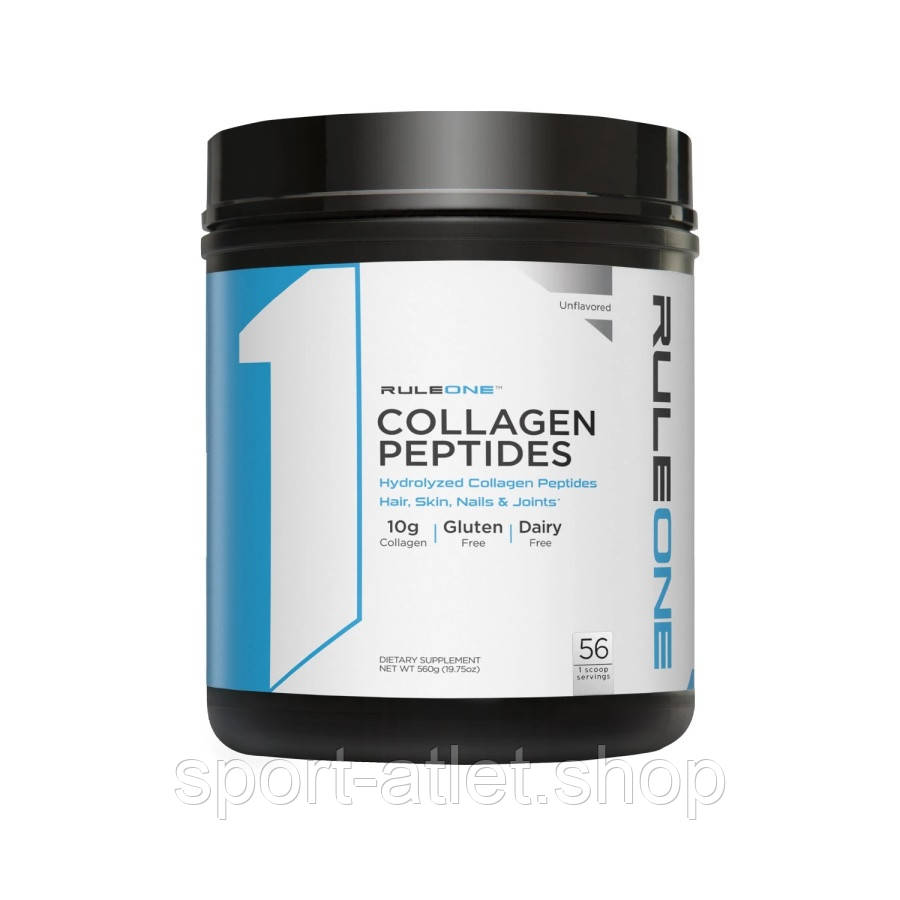 Препарат для суглобів і зв'язок Rule 1 Collagen Peptides, 56 порцій Без смаку (560грам)