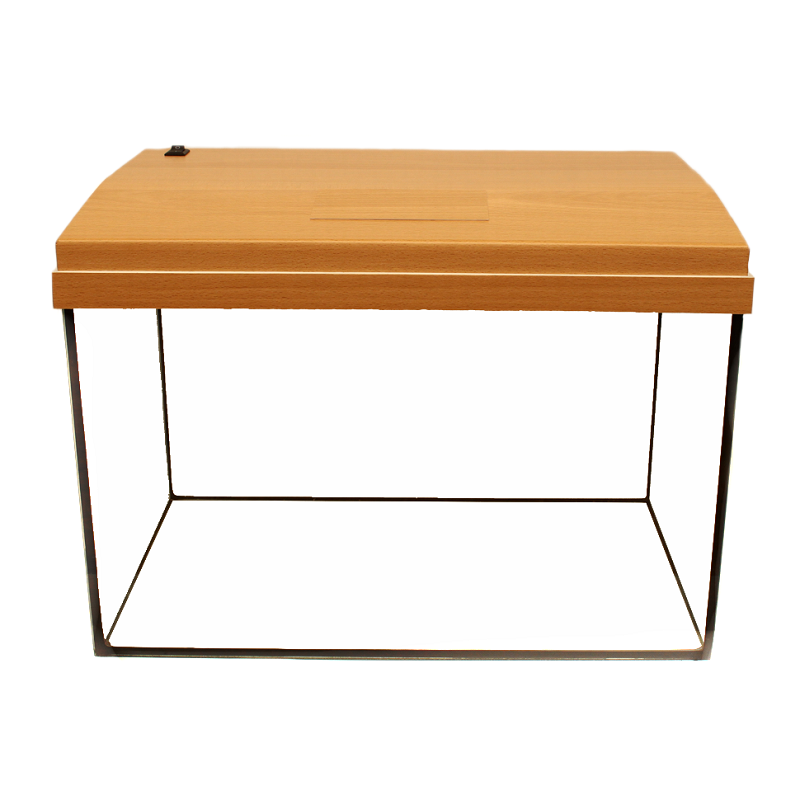 Прямокутний акваріум А-25 з кришкою та LED освітленням Бук, фото 1