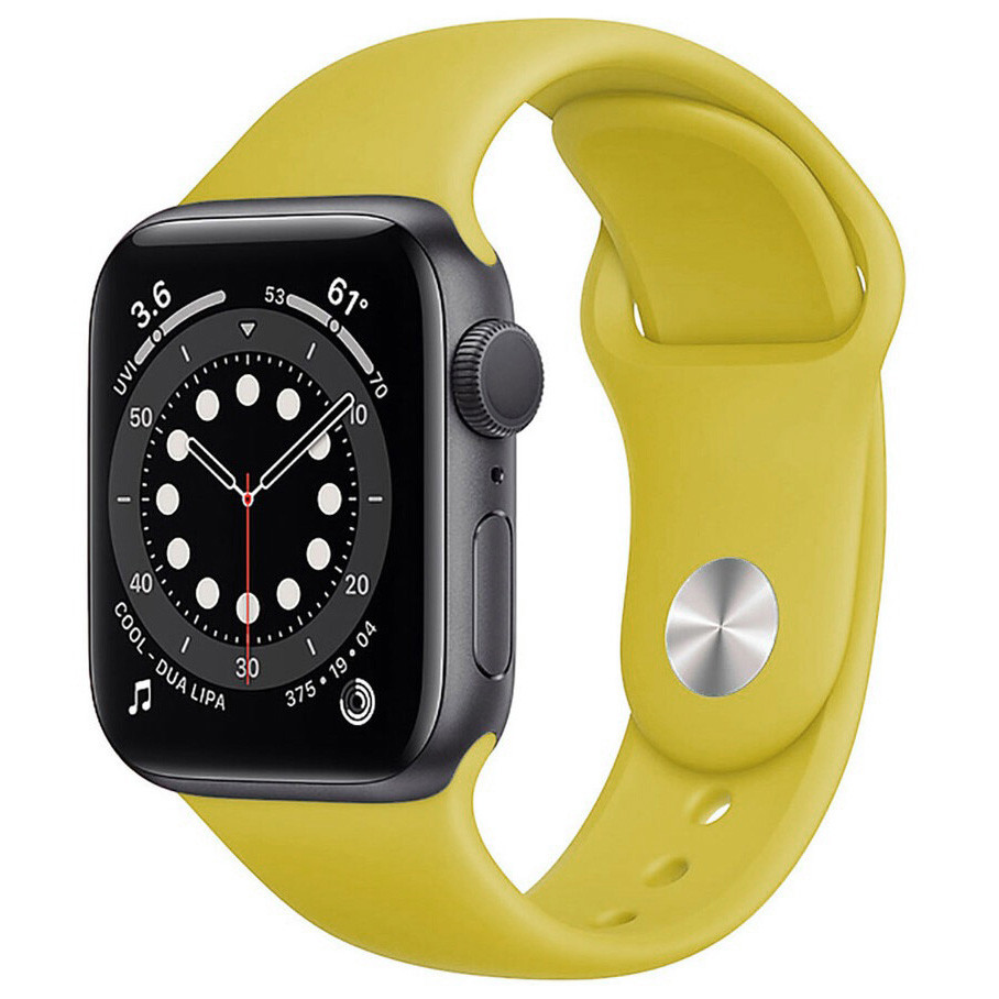 Ремінець Silicone Band для Apple Watch 42 / 44mm (S / M) Lemon