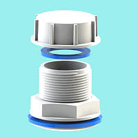 Врізка в бак 1 1/4" різь зовнішня "Santehplast"