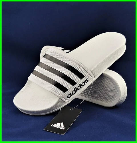 Купити Шльопанці Тапочки ADIDAS Сланці Адідас Білі Жіночі (розміри: 36 ...