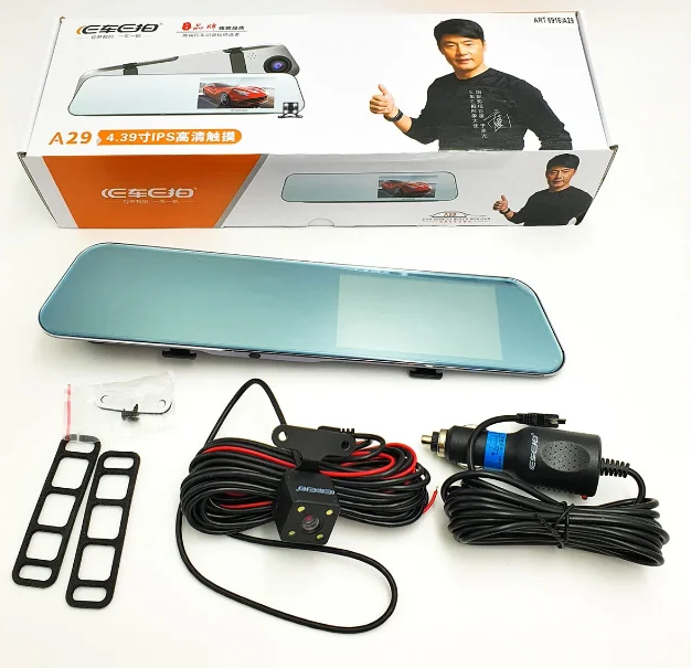 Зеркало Видеорегистратор DVR A29 с Двумя Камерами Touchscreen HD1080 ...