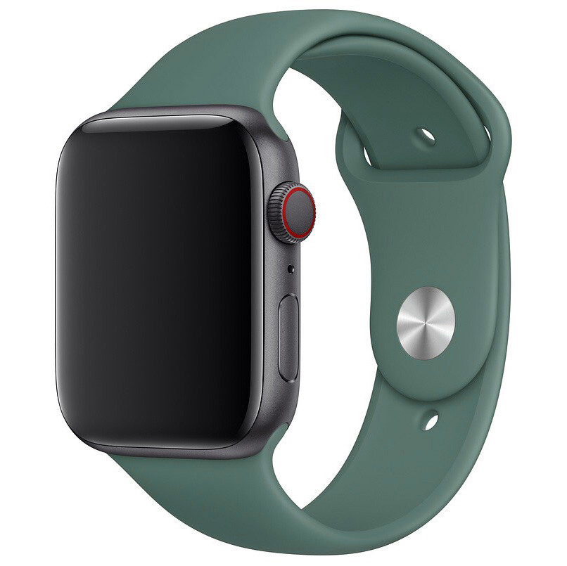 Ремінець Silicone Band для Apple Watch 38 / 40mm (S / M) Grey Green