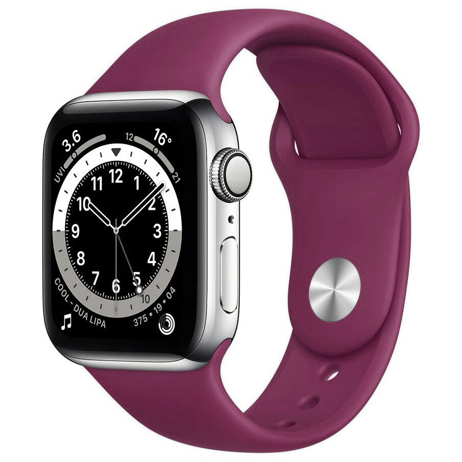 Ремінець Silicone Band для Apple Watch 38 / 40mm (S / M) Marsala
