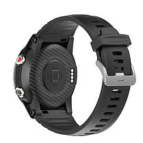 Мужские смарт часы круглые режим работы 2-14 дней водостойкие North Edge XTrek Black, фото 5