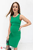 Літня сукня - майка для вагітних та годування LEYA DR-22.092 зелена, фото 7