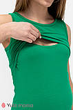 Літня сукня - майка для вагітних та годування LEYA DR-22.092 зелена, фото 4