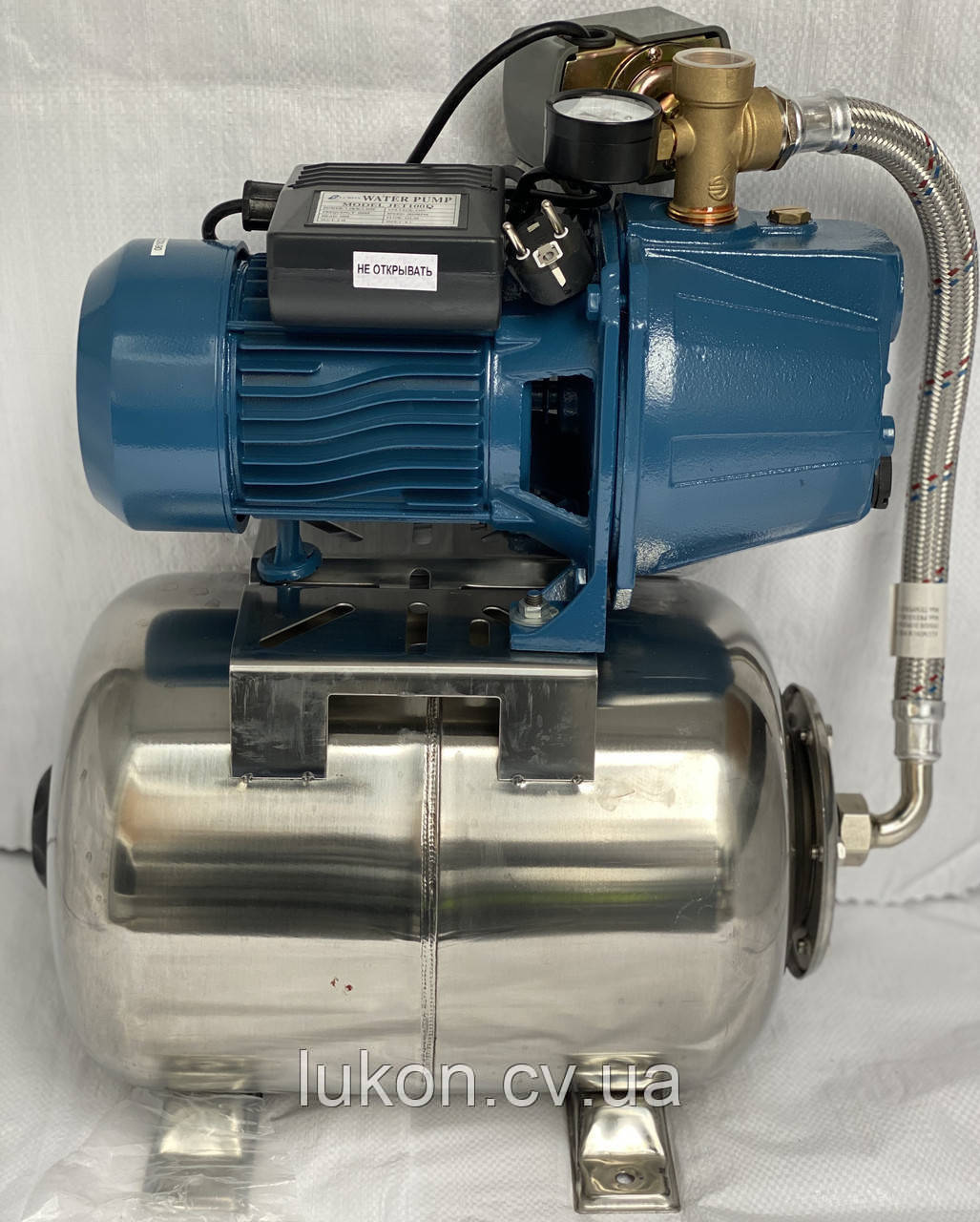 Насосна станція KING JET 100D 1,1 квт чавунний (на неіржавкій машині бачку 24 л.)