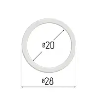 Протекторное термокольцо для натяжных потолков - диаметр 20 мм (наружный 28мм)