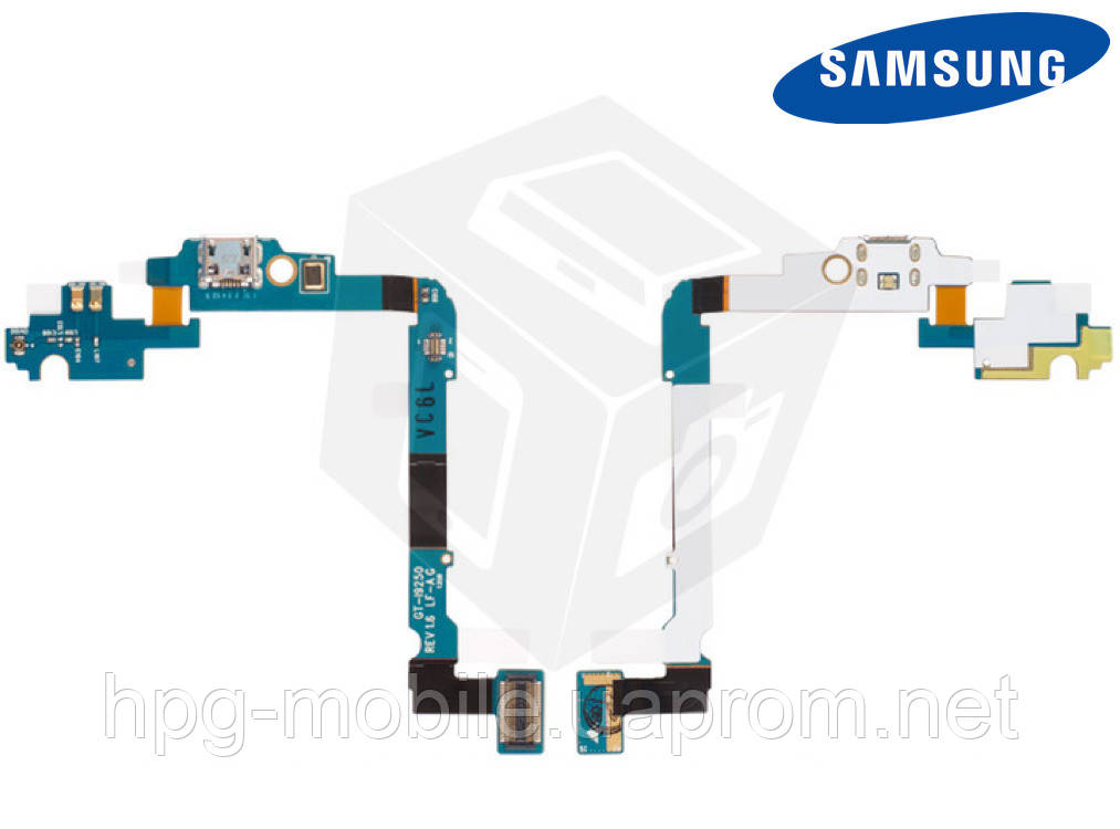 Шлейф для Samsung Galaxy Nexus i9250, коннектора зарядки, микрофона, с компонентами, оригинал - фото 1 - id-p258358466