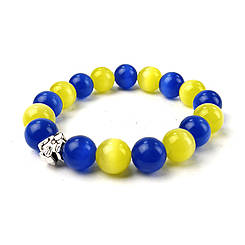 УКРАЇНА, котяче око. Браслет з натурального каменю