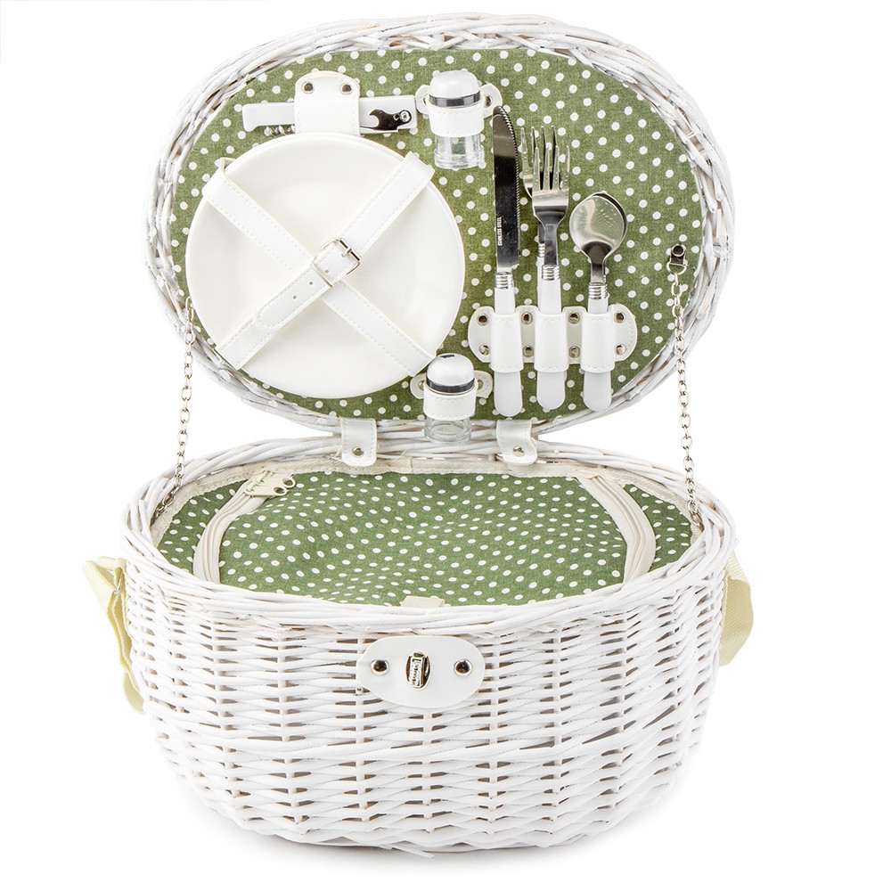 Кошик для пікніка на 2 персони з термосумкою 40х30х20 см 10503-013