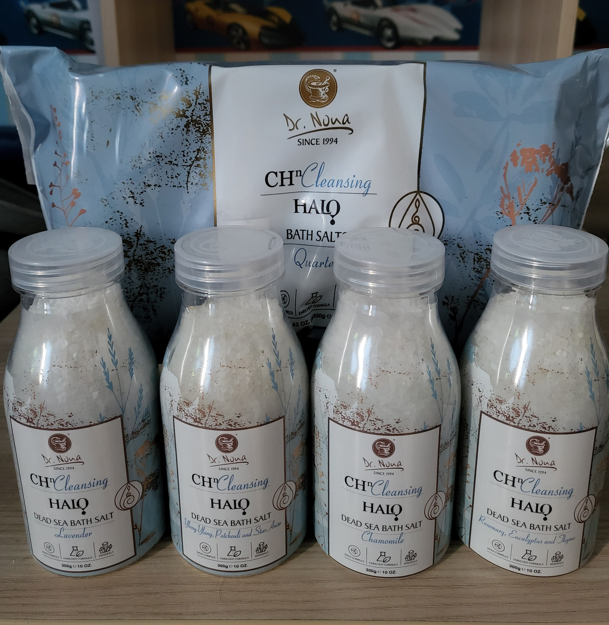 Доктор Нона квартет солей для ванн / Dr.Nona - Bath Salts - Dead Sea Minerals Organic