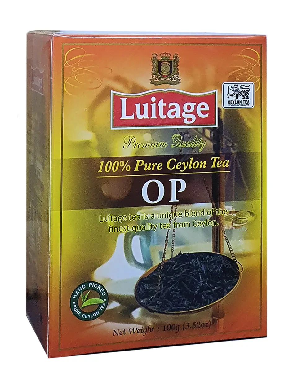Чорний цейлонський чай Luitage OP великолистовий 100 грамів