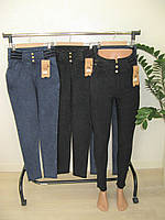 Джеггинсы (эластичные джинсы) женские,с завышенной талией 2-4XL Золото