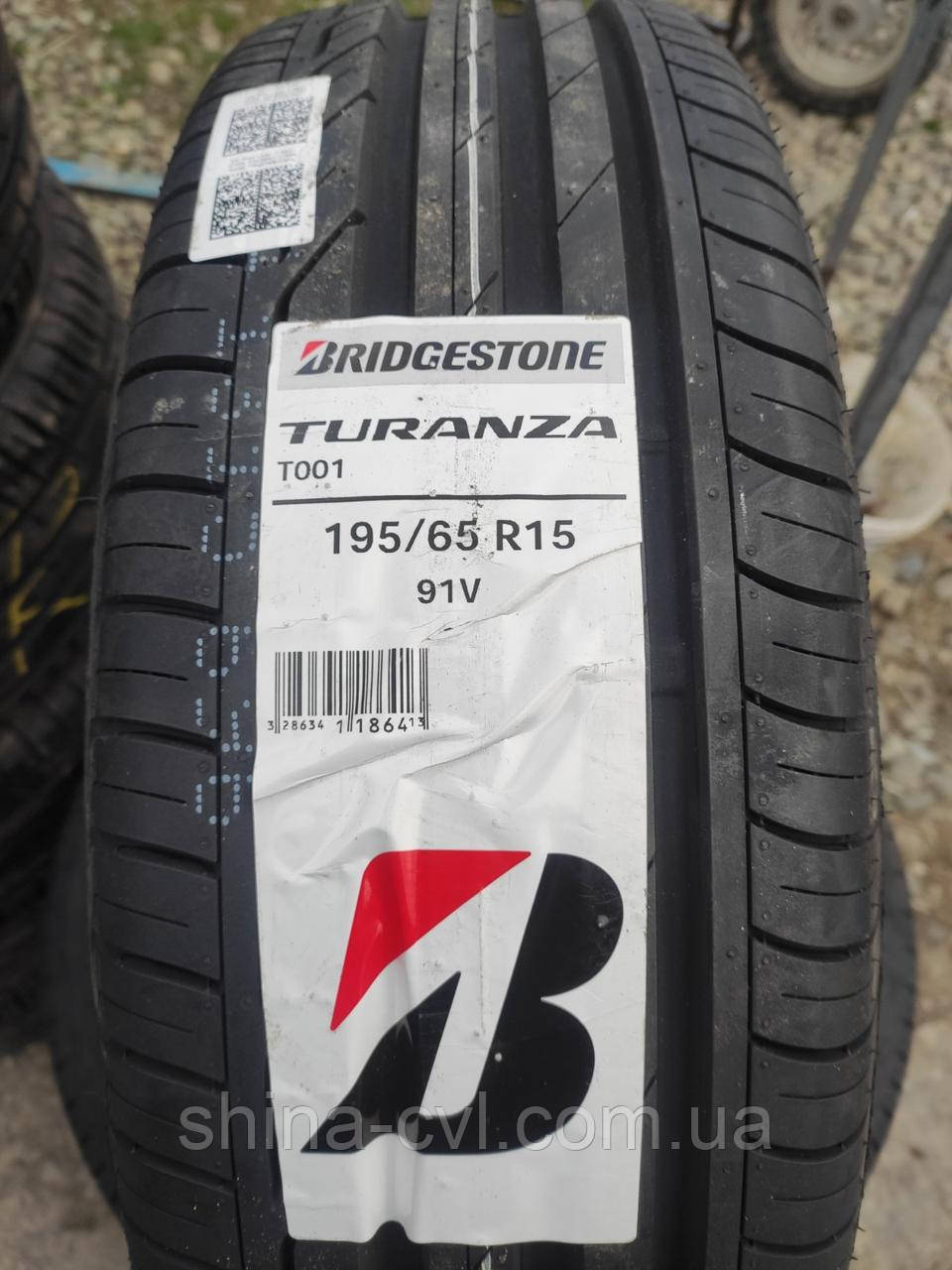 Літні шини 195/65 R15 91V BRIDGESTONE TURANZA T001