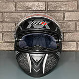 Мотошолом закритий інтеграл сірий, фото 5