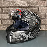 Мотошолом закритий інтеграл сірий, фото 6