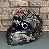 Мотошолом закритий інтеграл сірий, фото 2