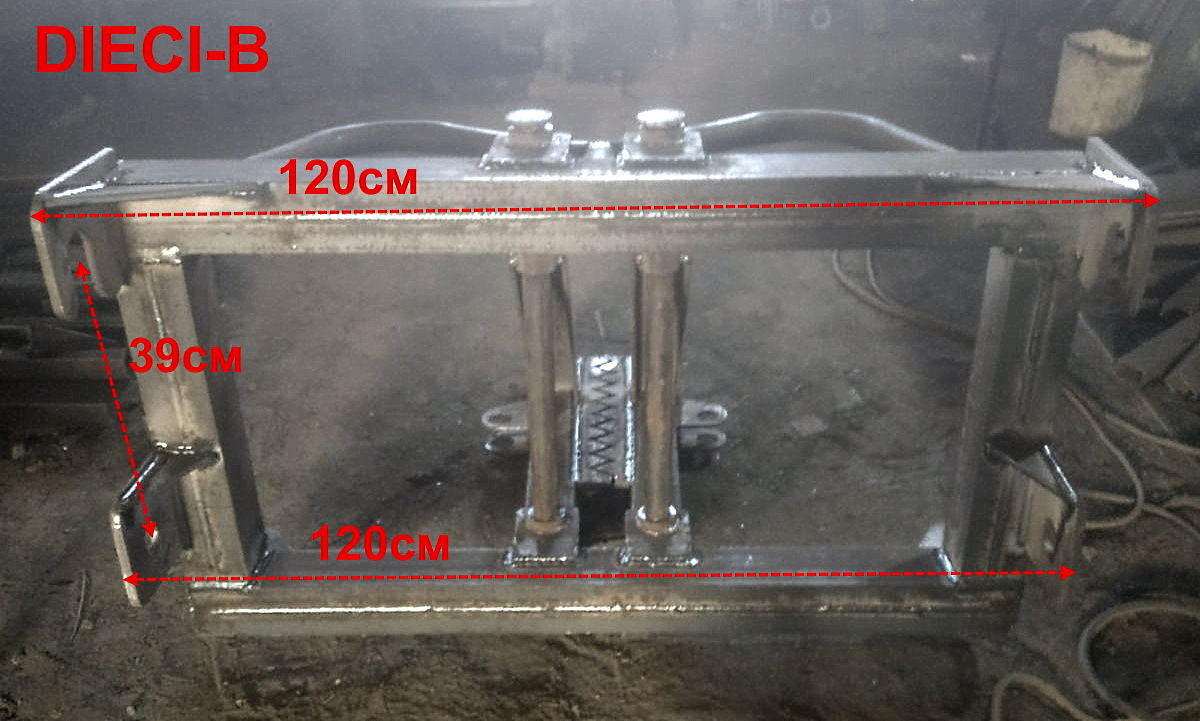 Корчеватель деревьев к трактору DIECI гидравлический КРД-2Г-ДСкB-2зм +2гидроцилиндра, зубы в 2 ряда - фото 5 - id-p1605003484