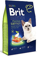 Сухой корм Brit Premium by Nature Cat Sterilized Salmon для стерилизованных котов с лососем 8 кг
