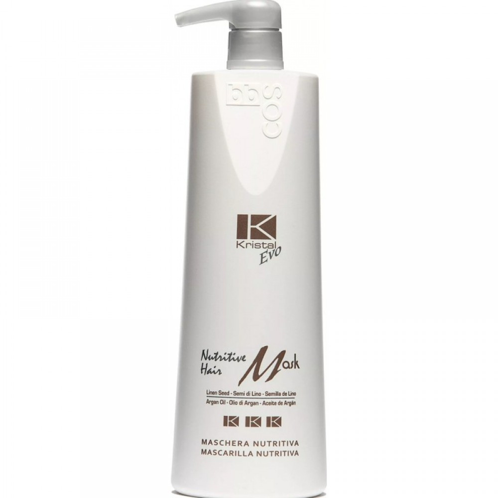Маска для волосся Поживна BBcos Kristal Evo Nutritive Hair Mask, 1000 мл
