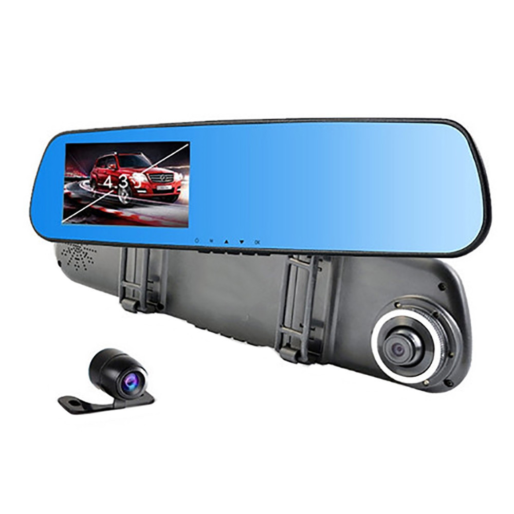 Автомобільний відеореєстратор дзеркало 1433 на 2 камери,дзеркало заднього виду з відео-реєстратор DVR! Мега ціна