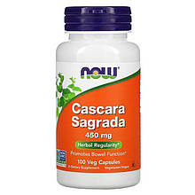 Крушина NOW Foods "Cascara Sagrada" 450 мг (100 капсул)