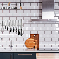 Металевий магнітний тримач ножів 40см Cooking House срібного кольору, магнітна смужка з нержавіючої сталі, тримач кухонних ножів, фото 8