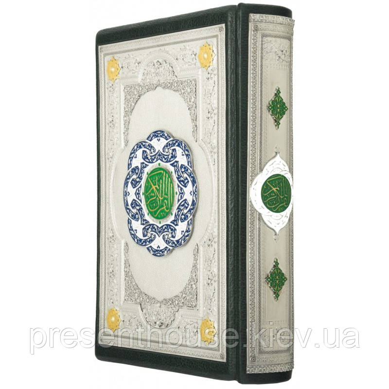 Книга подарункова Коран шкіряна арабською мовою, фото 1
