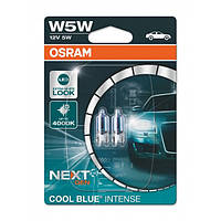 Автолампы Osram W5W ( T10) 12V Cool Blue Intense Next Gen +100% 2шт/блистер