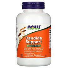 Протиоксидний засіб NOW Foods "Candida Support" здоров'я флори кишківника (180 капсул)