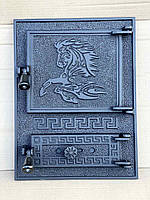 Дверцы печные Versace WG 485х370мм. Дверцы для печи и барбекю